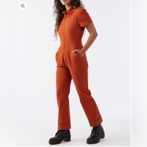 ATWYLD Pit Crew Jumpsuit Burnt Sienna Orange Size Small